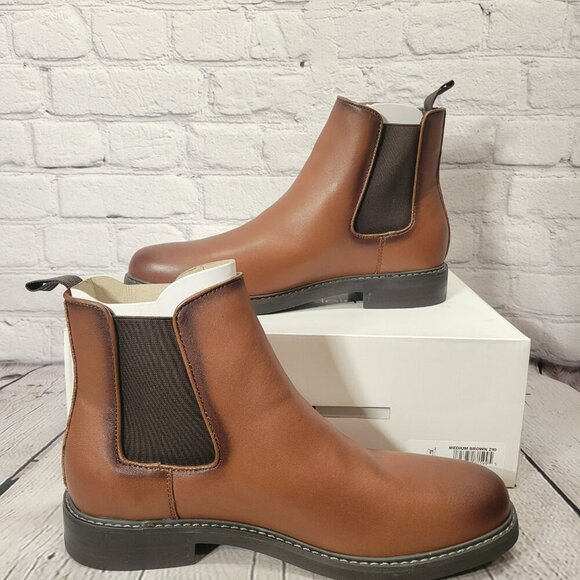 Calvin Klein Men\'s Fenwick Pull on Chelsea Boots - Brown main image 6